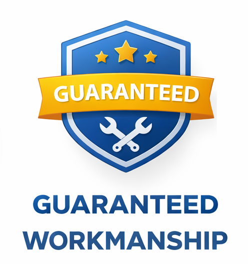 A badge showing Coolgear's guaranteed workmanship.